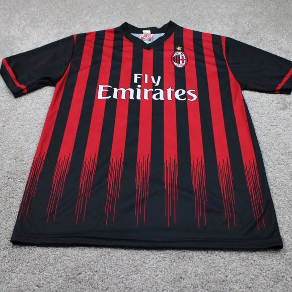 AC Milan Bacca #70 Jersey Shirt Mens Medium Official Licensed Red/Black S/S - Picture 3 of 14